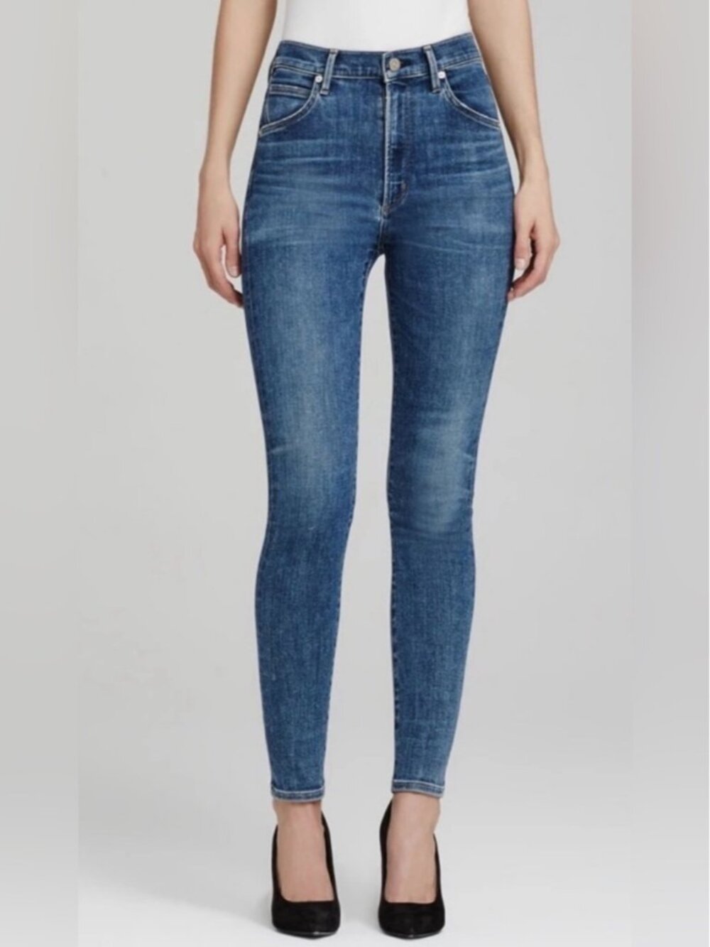 Citizens of Humanity Chrissy Uber Highrise Skinny Denim Blue Jeans Size 30